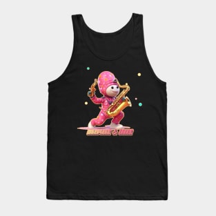 Crazy Lil' Saxophone and Dance Dude Tank Top